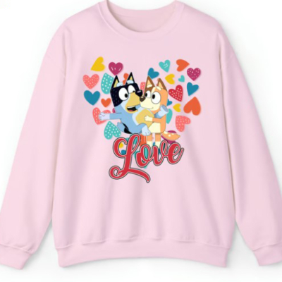 Bingo Bluey Valentine Shirt