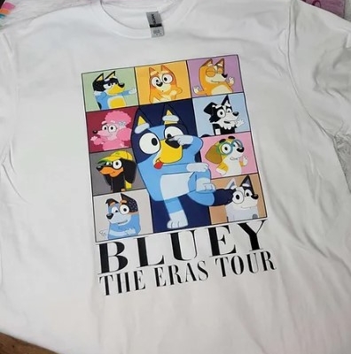 Bluey The Eras Tour Adult T-Shirt