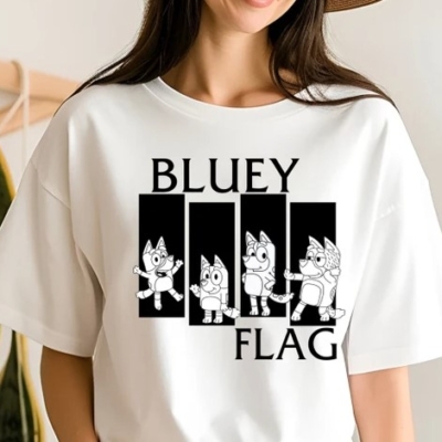 Bluey Flag Minimalist T Shirt