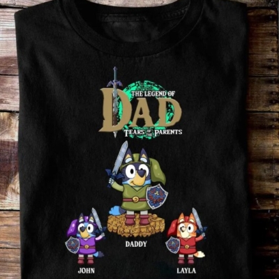 Bluey The Legend of Dad Tears of the Parents T Shirt