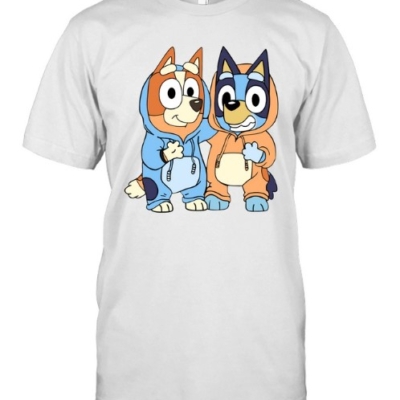 Bluey and Bingo Hoodie Style T Shirt