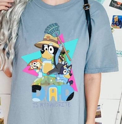 Dad Is My Favorite Adventure Bluey T Shirt