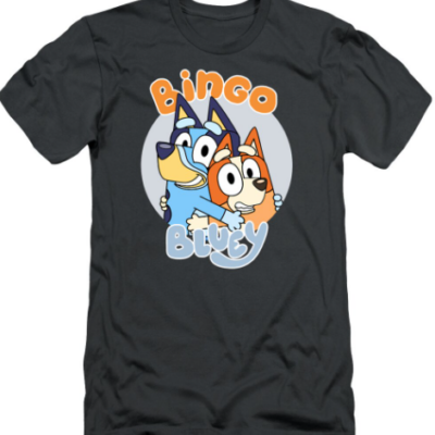 Heartwarming Sibling Bond Bluey and Bingo T Shirt