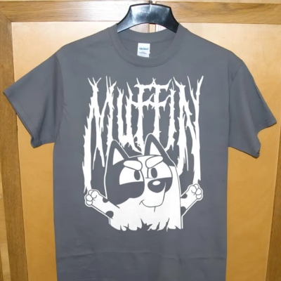 Muffin Metal Bluey Unisex T shirt