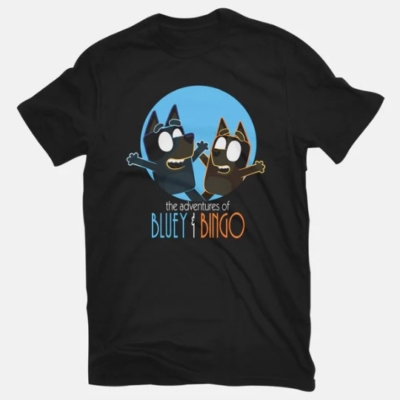 The Adventures of Bluey & Bingo Graphic T Shirt