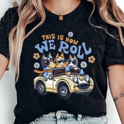 This Is How We Roll Bluey Family T Shirt