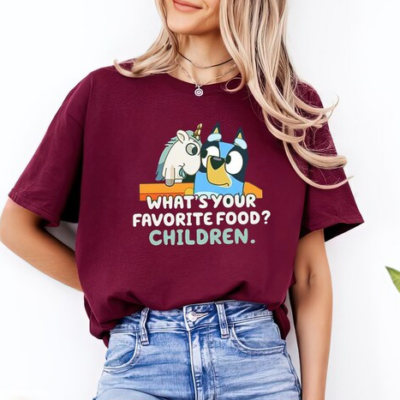 What's Your Favorite Food Children Bluey T Shirt