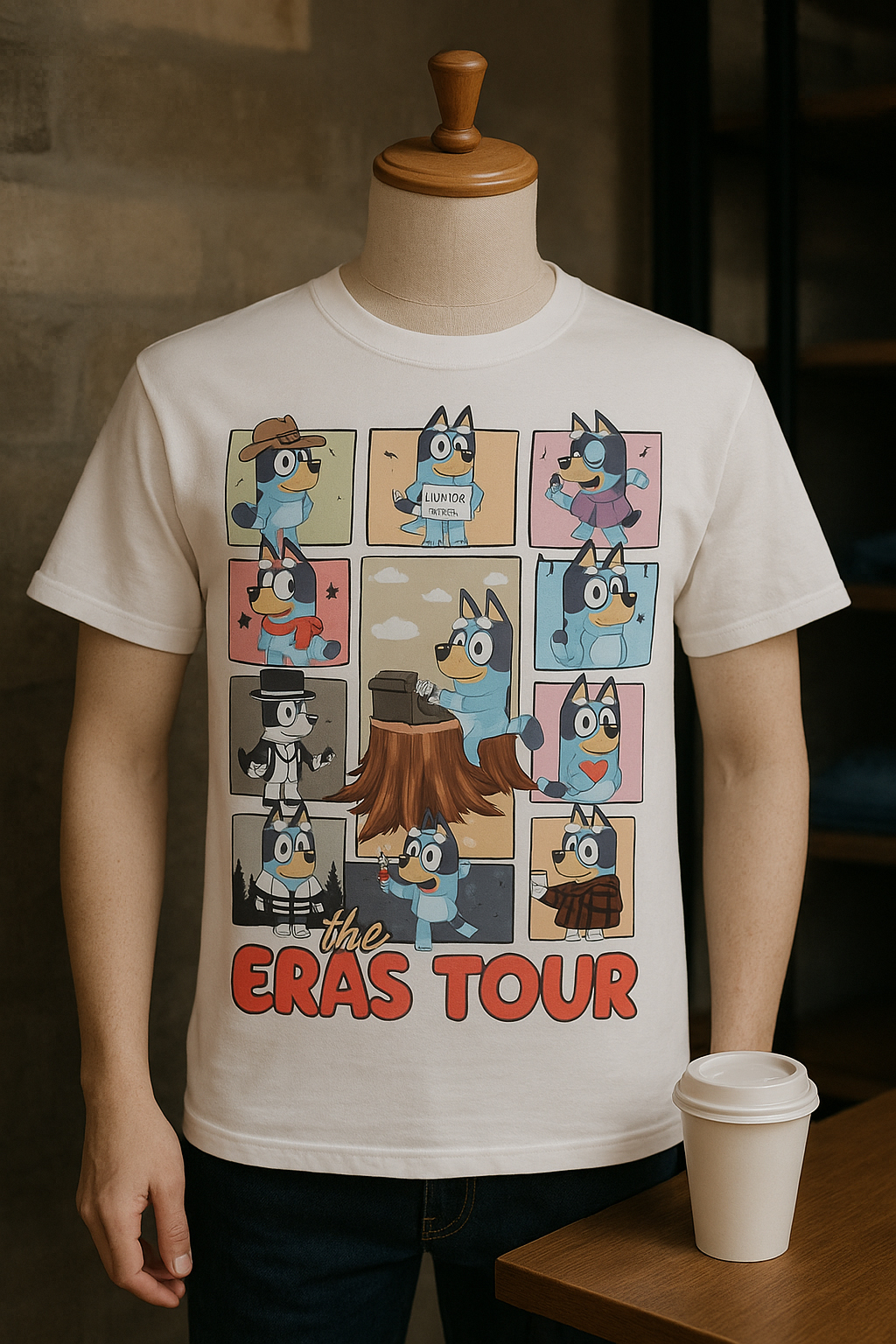 Bluey The Eras Tour Shirt, Hoodie, Sweatshirt, Long Sleeve 8 Bluey The Eras Tour Shirt Mockup