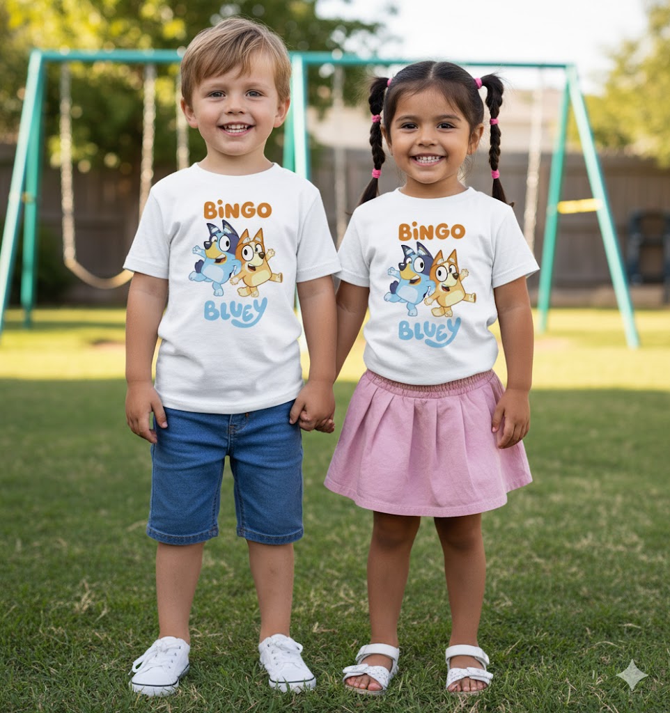 Bingo Bluey Shirt, Hoodie, Sweatshirt, Long Sleeve 6 Bingo and Bluey Shirt Review