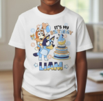 Boys Bluey Birthday Shirts For Family 3